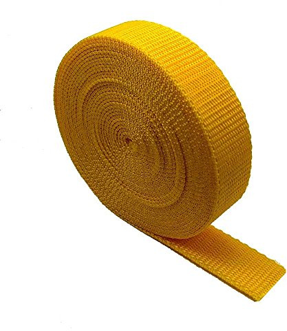 Cinta de Cinta de Alta Resistencia – 5 Metros – Mochila/Mochilas, Maleta/Correa de Carga, Cinturones Amarillo
