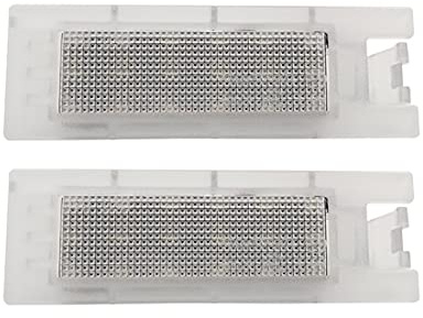 MOLEAQI 2 stycken registreringsskyltbelysning biltillbehör för H-yundai Tucson 2010–2014 för H-yundai IX35 2010–2013