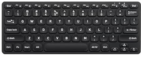 Perixx PERIBOARD-732B Wireless Backlit Mini Keyboard - X Type Scissor Keys - White Backlit - US English QWERTY…