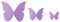 48 Stück 3D Schmetterling Wandaufkleber Abnehmbar Schmetterling Aufkleber Wandtattoos,für Heim Hochzeit Dekor Wohnzimmer Kinder-Zimmer Mädchen Küche Fenster Möbel Party Wand-Tisch-Deko,Lila