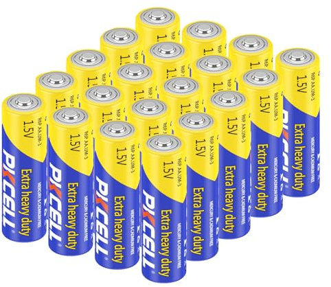 PKCELL AA Batteries Long Lasting 1.5V Battery for TV Remotes, Torches, Toys,Smoke Alarms,3 Year Shelf Life,20 Count