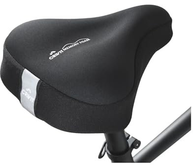 Crivit Sattelbezug Memory-Foam-Sattelbezug mit Anti-Rutsch-Unterseite (für City- und Touring-Bike-Sättel)