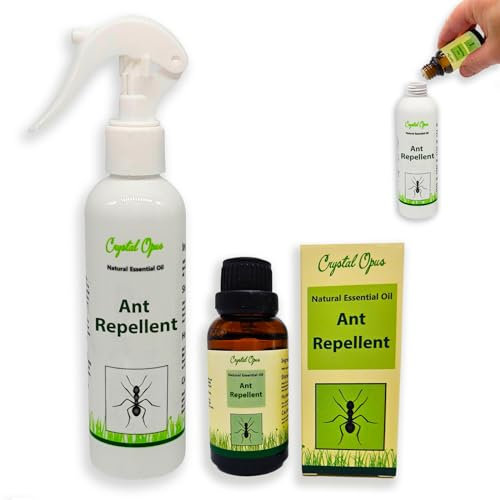 Makes 30+ Bottles of Ant Repellent Spray. Tried & Trusted Natural Blend. Peppermint and Clove Essential Oil. Humane, Economical, Ultra-Effective & Safe Deterrent. Indoor & Outdoor.