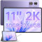 OUKITEL OT8 Tablet Android 14-8800mAh/18W Tablet con Lapiz, 30GB RAM+256GB ROM, 13MP+8MP Cámara, 2-Altavoces Tablets con Funda, GMS, Widevine L1, 5G WiFi, GPS, OTG, Dual SIM 4G - Violeta
