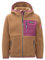 Trollkids Aurlandsfjord Fleecejacke Almond/Bright Berry/Madeira Blue