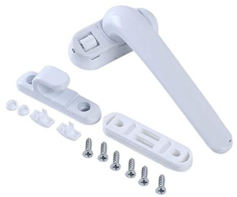 Fönsterhandtag Utbyte Fönsterhandtag, Aluminium med låshandtag Byte av dörrhandtag Fönsterbeslag(White Right)