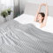 Elegear 150x200cm Cooling Blanket for Night Sweats, Q-Max>0.5 Arc-Chill 3.0 Cool Fiber Throw for Hot Sleepers Adult Bed Sofa, Breathable Lightweight Summer Blanket, Double/King Size, Light Grey Stripe