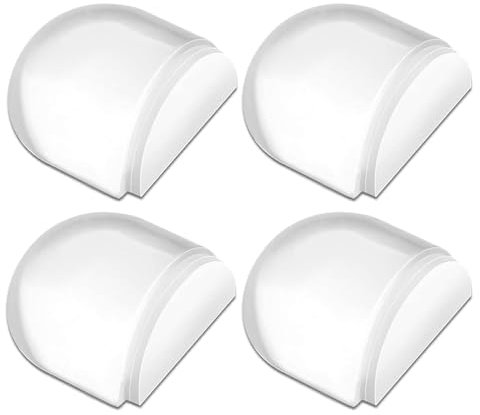 4 Stück Türstopper Boden Transparente,Türstopper Transparent Selbstklebend,für alle Hartböden geeignet Türpuffer Boden Wandpuffer Zum Schutz Von Wand und Möbel