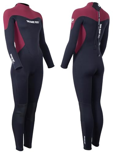 Two Bare Feet Women’s 4/3mm Supaflex Winter Wetsuit – Women’s Cold-Water Wetsuit for Paddleboarding & Surfing, Full-Suit, UK Watersports Brand
