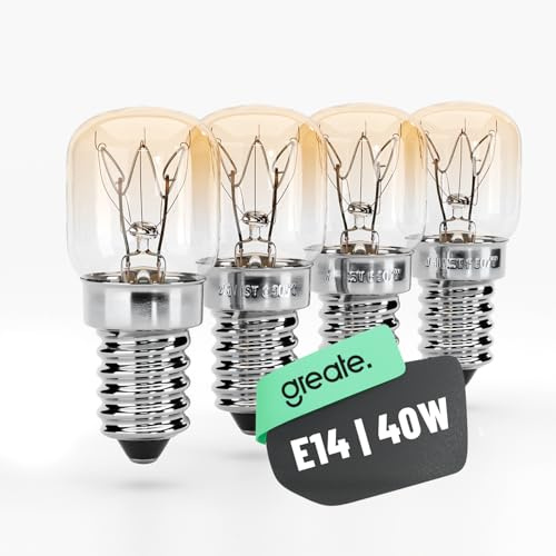 greate E14 Backofenlampe 40W 300 Grad hitzebeständig 300 Lumen 2700K