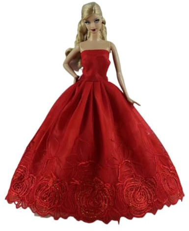 Codulu 11,5 tums dockklänning-spets aftonklänning/F | 1 st, prinsessklänning, 30 cm amerikansk docka, BJD docka 1/6, present till barn