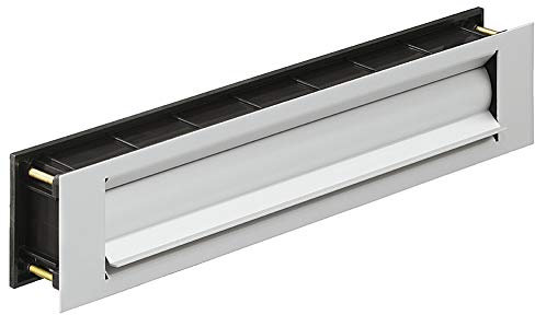 Briefeinwurf-Klappe wärme-gedämmt Zeitungsklappe für Haustüren & Wohnungseingangstüren | Einwurfklappe Aluminium silber matt | MADE IN GERMANY | 1 Stück - Türklappe für Holz- Kunststoff & Metalltüren