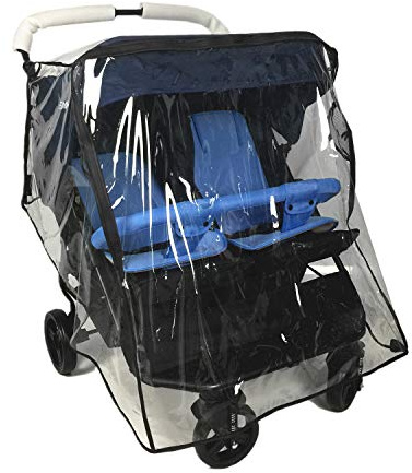 Stroller Rain Cover,Universal Rain Cover for Side by Side Baby Stroller, Double Stroller Cover for Rain and Wind,Baby Outdoor Activities Accessories.