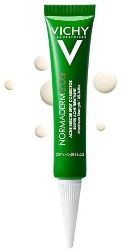 Vichy Normaderm, Pasta Antibrufoli, Per Pelli Grasse a Tendenza Acneica, Pelle Lenita, Purificata e Esfoliata, Con Zolfo, Niacinamide e Acido Glicolico, 20 ml