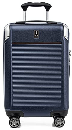 Travelpro Platinum Elite TSA Lock Hard Shell Case with Swivel Wheels, Polycarbonate Suitcase, Pure Navy Blue, Carry-on 21-Inch, Platinum Elite Hard Case with Swivel Wheels, TSA Lock, Hard Shell