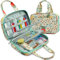 Coopay Häkelnadel Stricknadeln Organizer, Tragbare Häkelnadel-Etui mit Vinyl Transparente Tasche für Alle Häkelnadel Set, Stricknadeln, Rundstricknadeln Austauschbar, DPNs, Strick- und Häkelzubehör