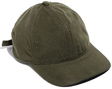 CLAPE Unisex Snapback Cap Flat Brim Baseball Cap Cord Basecap Cordcap Mit Schirm Outdoor Sport Cappy Suede Cap