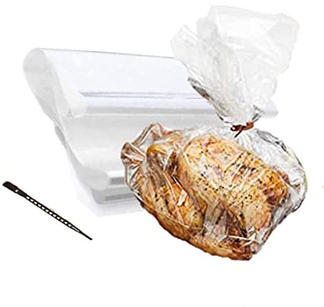 Große Truthahn Bratbeutel for Backofen Mikrowelle, Kochofen Hühnchenbeutel, mittelgroße Beutel, Geschmackssiegel, Kochbeutel, for Fleisch Geflügel Fisch Meeresfrüchte Gemüse(8pcs)