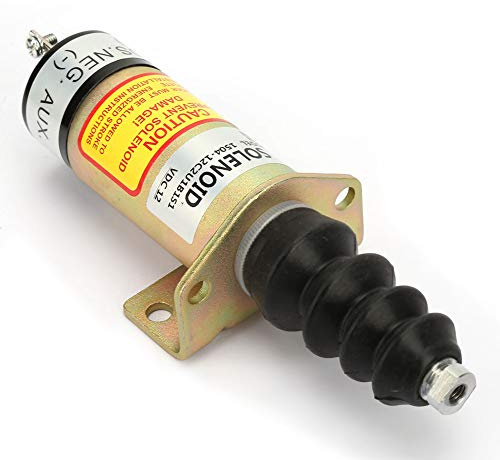 Solenoid Avstängningsventil,Pull Solenoid 1504 12C2U1B1S1 Stålhus 12V Stålhus Motor Avstängd Stopp Solenoidbytessats 1504 12C2U1B1S1