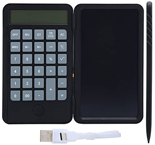 Miniräknare LCD-skrivtavla, 6 Tum ABS Silikon Elektronisk Smart Rittavla med Kabel för Studenter, Barn