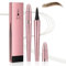 Wasserdichter 3D Augenbrauenstift mit 4 Gabelspitzen, Microblading Augenbrauenstift, 4 Punkt Brauenstift Langanhaltend Natürliche Augenbrauen Make-up (B-1#)