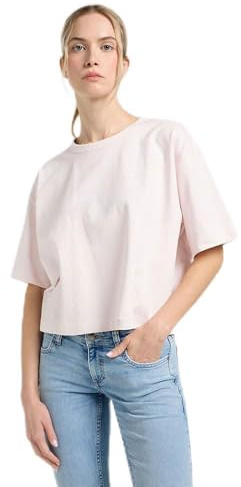 Lee Maglietta da Donna Cropped Boxy, Rosa Ghiaccio, XL