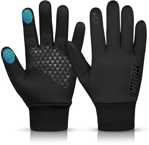 SAGA SPORTS Winter Gloves for Men and Women | Waterproof Touchscreen Glove's with Anti-Slip Design | Warm, Lightweight Thermal Gloves for Cycling, Running, and Driving
