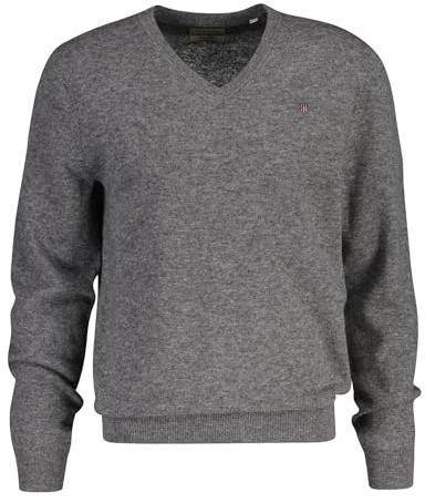 GANT herr Extrafine Lambswool V-neck Pullover-tröja