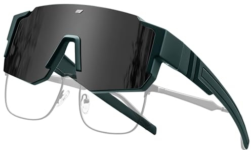 Joopin Superpuestas Gafas Sol Deportivas Grandes Polarizadas Unisex Oscuras