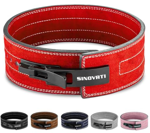 SINOVATI Ceinture de musculation KDK de haute qualité pour hommes en cuir avec boucle, ceinture musculation femmes ceinture de fitness, bodybuilding, hauteur 8. 5cm / 10cm, ceinture d'exercice