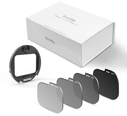Haida Rear Lens ND8 ND16 ND64 ND1000 Filter Kit with Adapter Ring Nano Coating Neutral Density Filter Set for Sony 14mm f/1.8 GM Lens
