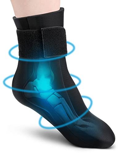 Kältetherapie-Socken, wiederverwendbare Fuß-Eispackung für Verletzungen, Schwellungen, Arthritis, Eissocke für den Fuß (1 Pack, M)