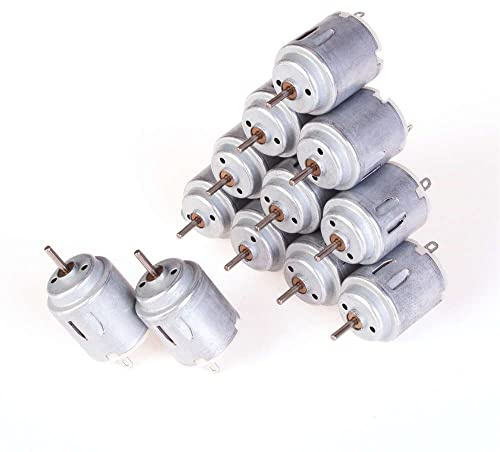ANGEEK 12pcs R140 Motore DC 3-6V 7000-16000RPM Mini motore, mini 140 motore rotondo per giocattoli fai da te.