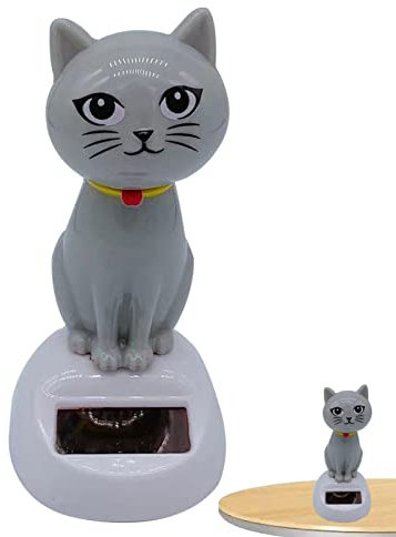 Solar Wackelfigur Katze Solar Shaking Head Katze Solar Wackel Figur Solarbetriebene Wackelfiguren Für Auto Armaturenbrett Dekoration Kinderspielzeug Geschenke