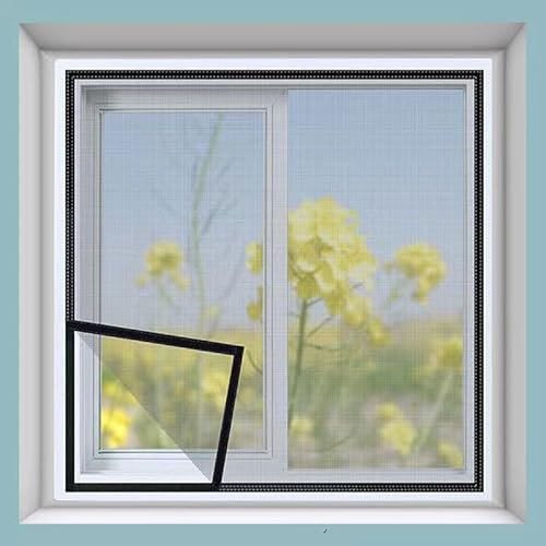 80 x 90 cm, Fenstergitter, Insektenschutz, Fenster, Katze, Fensterschutz, mit selbstklebendem Klebeband für Fenster, Türen, Terrassengitter