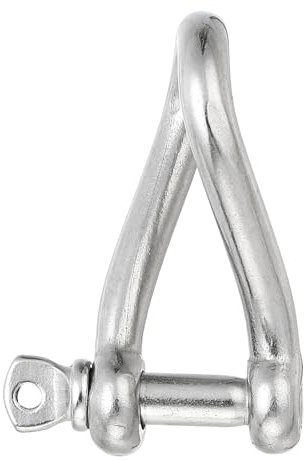 PATIKIL 316 Gancio a Vite Acciaio Inossidabile 1/4 6mm, 386 Libbre Grilli a Vite Perno Carico per Funi Metalliche Acciaio Trazione Accessori per Movimentazione Marittima