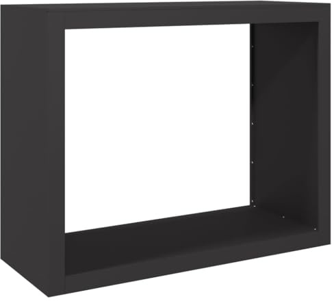 vidaXL Vedställ svart 100x40x80 cm stål