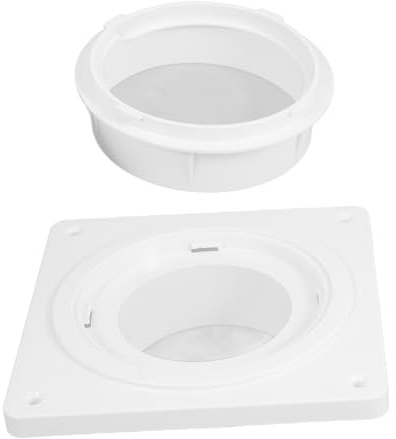 Homoyoyo Kit de Raccordement pour Conduit de Sécheuse, Raccord de Tuyau de Climatisation en Plastique Blanc, Étanche, Installation Facile, pour Sèche-linge et Tuyau D’évacuation