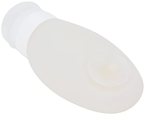 LUCKDANO Botellas de Viaje, Botellas de Tocador Recipientes de Tamaño de Viaje con Taza de Succión de 100 Ml de de Almacenamiento Cosmético, de de Silicona, de champú Portátil para champú, (WHITE)