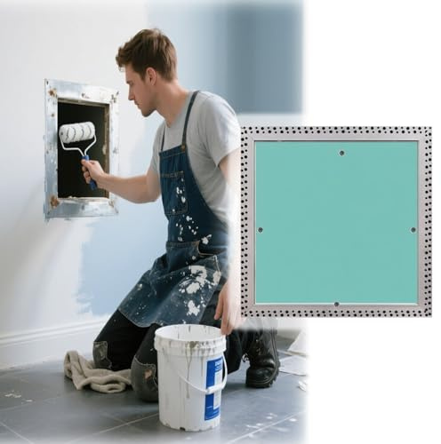 WAHHWF Recessed Access Panel Door for Drywall, Top-Opening Gypsum Board Door with Aluminum Frame, 14x14 Small Panel for Wall & Ceiling(325x325mm (13x13in))