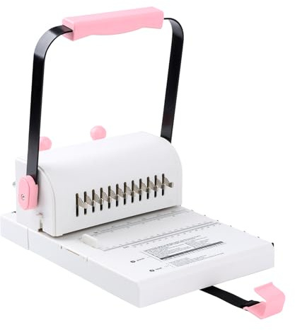 Cinch Binding Machine with Slide Ruler Compatible with Wire or Spiral Coils, Make Professional Thick Books,Notebooks,Calendars and More