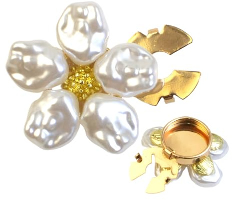 Cubrebotones Para Blusas De Mujer - Accesorios De Artesanía Con Flores De Perla Falsa De Aleación | De Botones De Perlas | Para Oficina Negocios Viaje Blusas Vestidos Camisas Damas