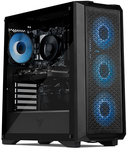 YEYIAN PC X Gaming Vault X | Intel Core i5 14400F 10 Núcleos a 4,7 GHz | NVIDIA RTX 5060 8GB GDDR7 | 32GB DDR5 6000MHz | SSD 1TB | Licencia Windows 11 Pro AI Copilot