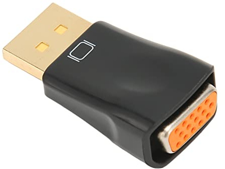 Ausla DisplayPort Till VGA-adapter, Förgylld VGA-omvandlare Hane Till Hona 1080P Full HD 60Hz för Datormonitor Projektor HDTV Bärbar Dator