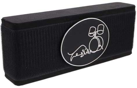 Luxshiny Drum Kick Block Pedal Bass Drum Anti-slip Block Pad Polyurethane Black Adjustable without Tools Quick to Set up Gig and Practice