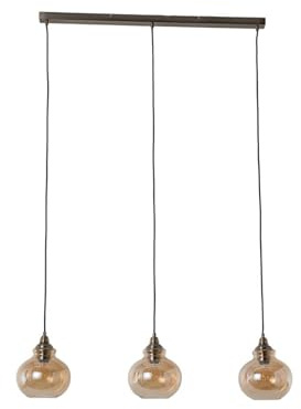 Lindby Ceiling Light Tymoni dimmable (Vintage, Antique) in Cream Made of Glass for e.g. Living Room & Dining (3 Light Sources E27) from Pendant Lighting lamp Hanging Ceiling