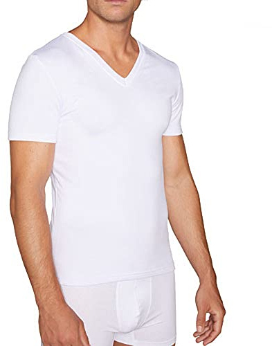 YSABEL MORA Camiseta Interior Térmica Cuello Pico Manga Corta Hombre Retención de Calor y Comodidad Ergonómica para Actividades al Aire Libre y Uso Diario.