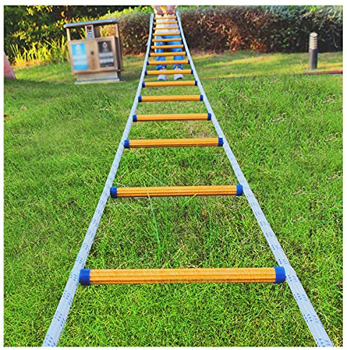 Emergency Fire Escape Ladder Safety Ladder Rope ladder 2/3/4 storey Escape From Window And Balcony Weight Capacity Up to 420KG With Hooks Tear resistance 3m 5m 8m 10m 15m 20m(Size:15m)