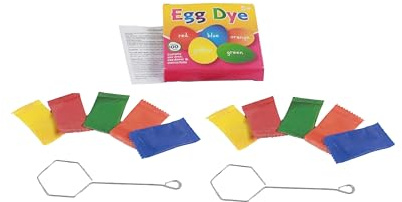 Kit de teinture pour décoration d'œufs de Pâques - Lot de 5 couleurs - Teinture pour 100 œufs - Teinture pour enfants - 100 œufs