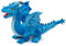 Uni-Toys - Drache blau - 40 cm (Länge) - Plüsch-Fabeltier - Plüschtier, Kuscheltier